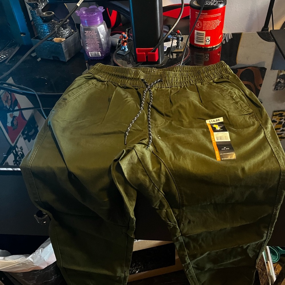 No boundaries olive green joggers